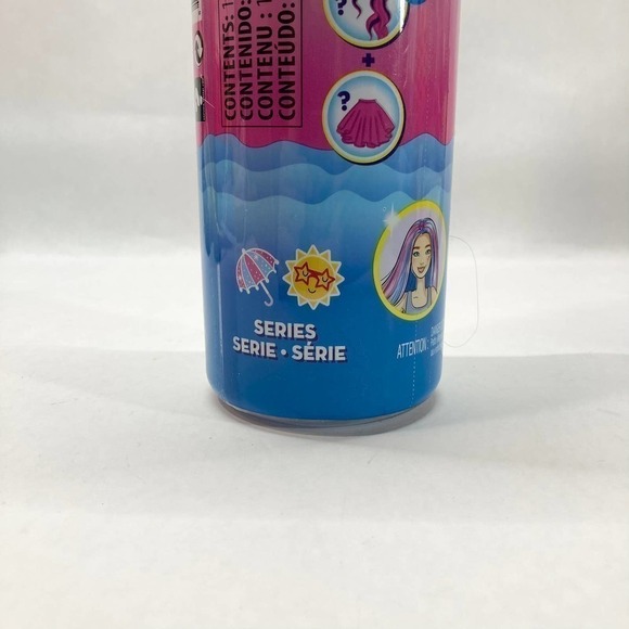 BARBIE Color Reveal Metallic Sunny N' Cool Series Doll 7 Surprises Orange Tube - Picture 12 of 15